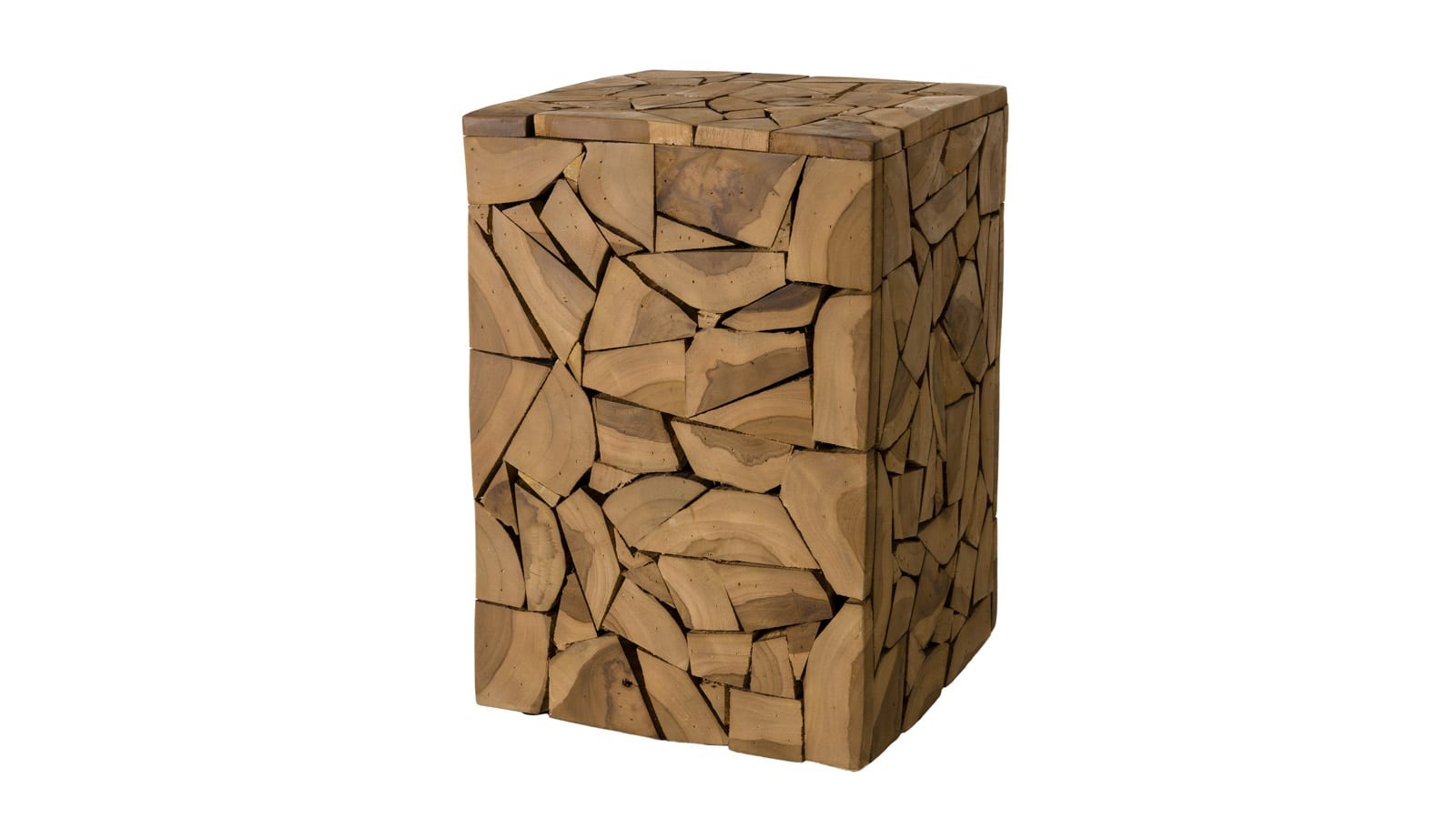 Table d'appoint carrée en teck mozaïc - Collection Sam